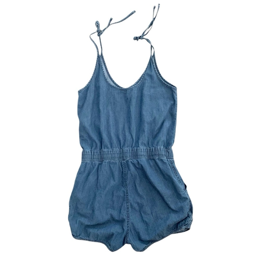 Vero Moda S denim cotton romper boho hippie festival relaxed casual